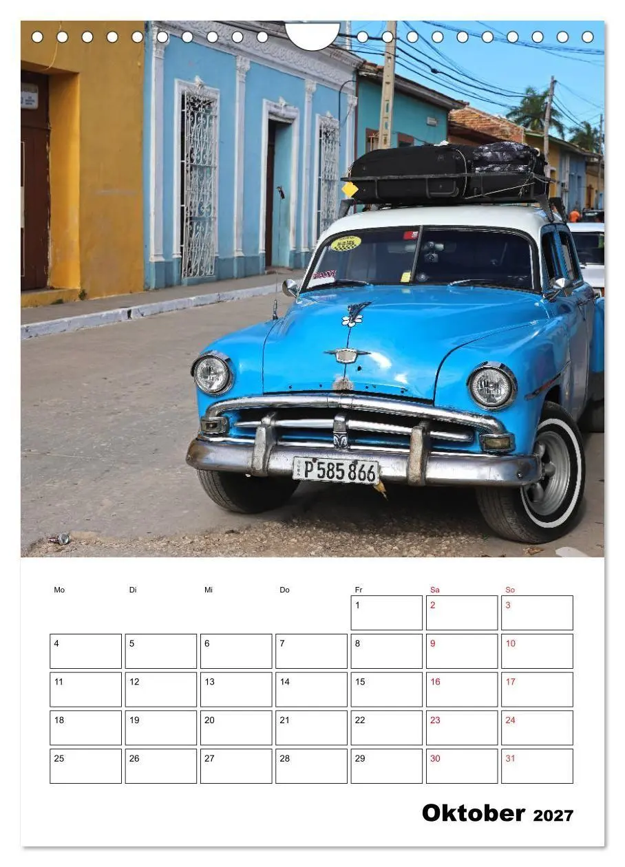 Bild: 9783569688230 | KARIBIK Oldtimer auf Kuba (Wandkalender 2027 DIN A4 hoch), CALVENDO...