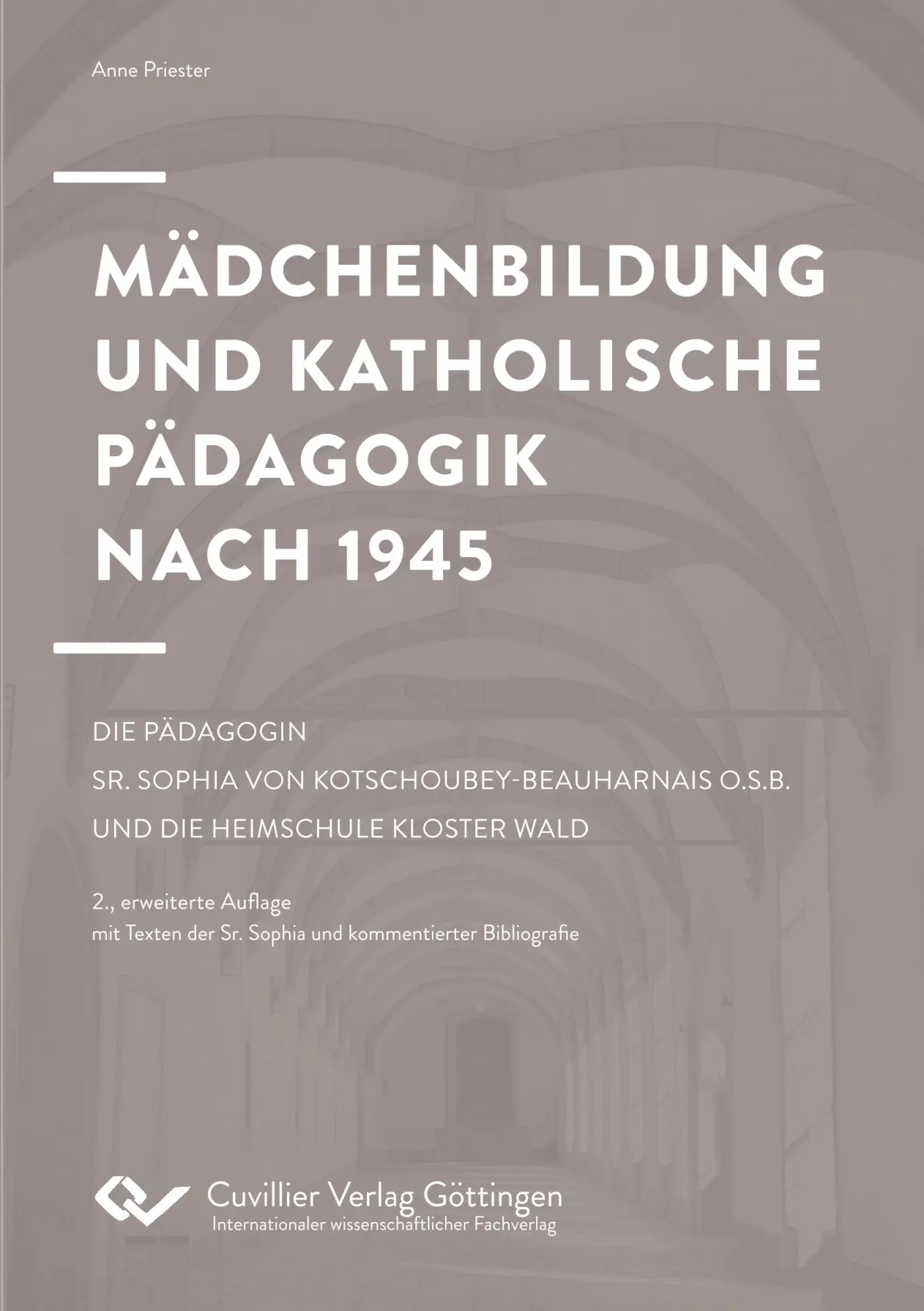 Cover: 9783736998230 | Mädchenbildung und Katholische Pädagogik nach 1945 | Anne Priester
