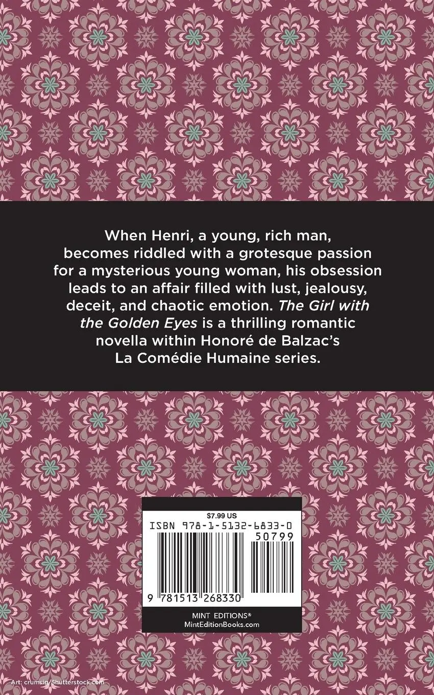 Rückseite: 9781513268330 | The Girl with the Golden Eyes | Honoré de Balzac | Taschenbuch | 2020