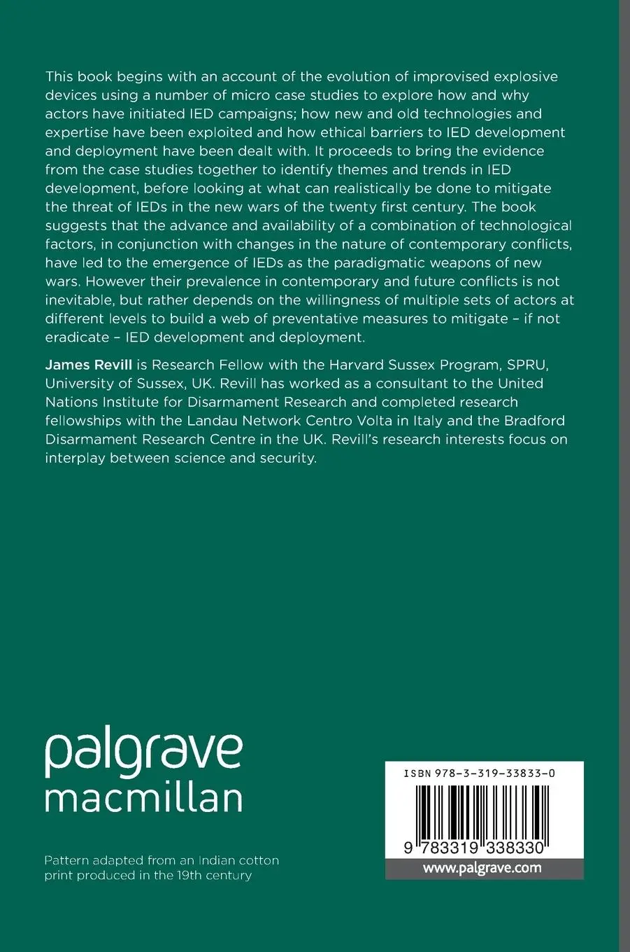 Rückseite: 9783319338330 | Improvised Explosive Devices | The Paradigmatic Weapon of New Wars