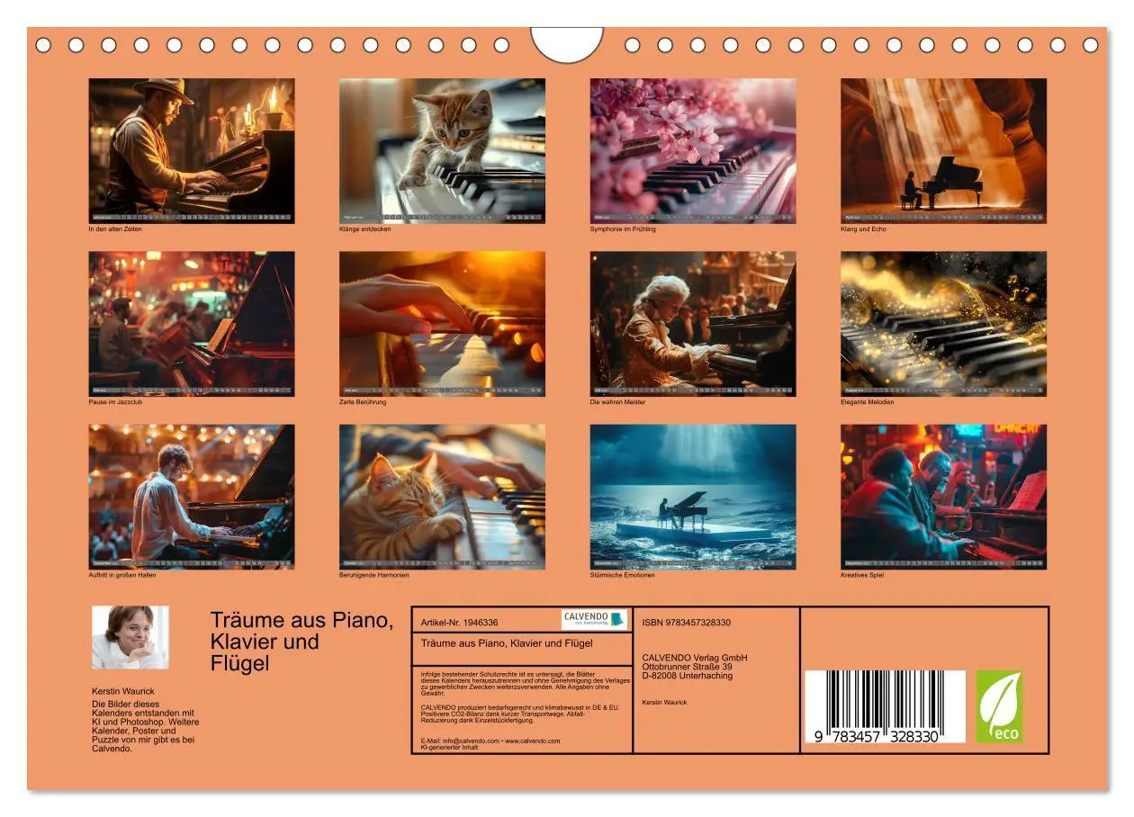 Bild: 9783457328330 | Träume aus Piano, Klavier und Flügel (Wandkalender 2026 DIN A4...