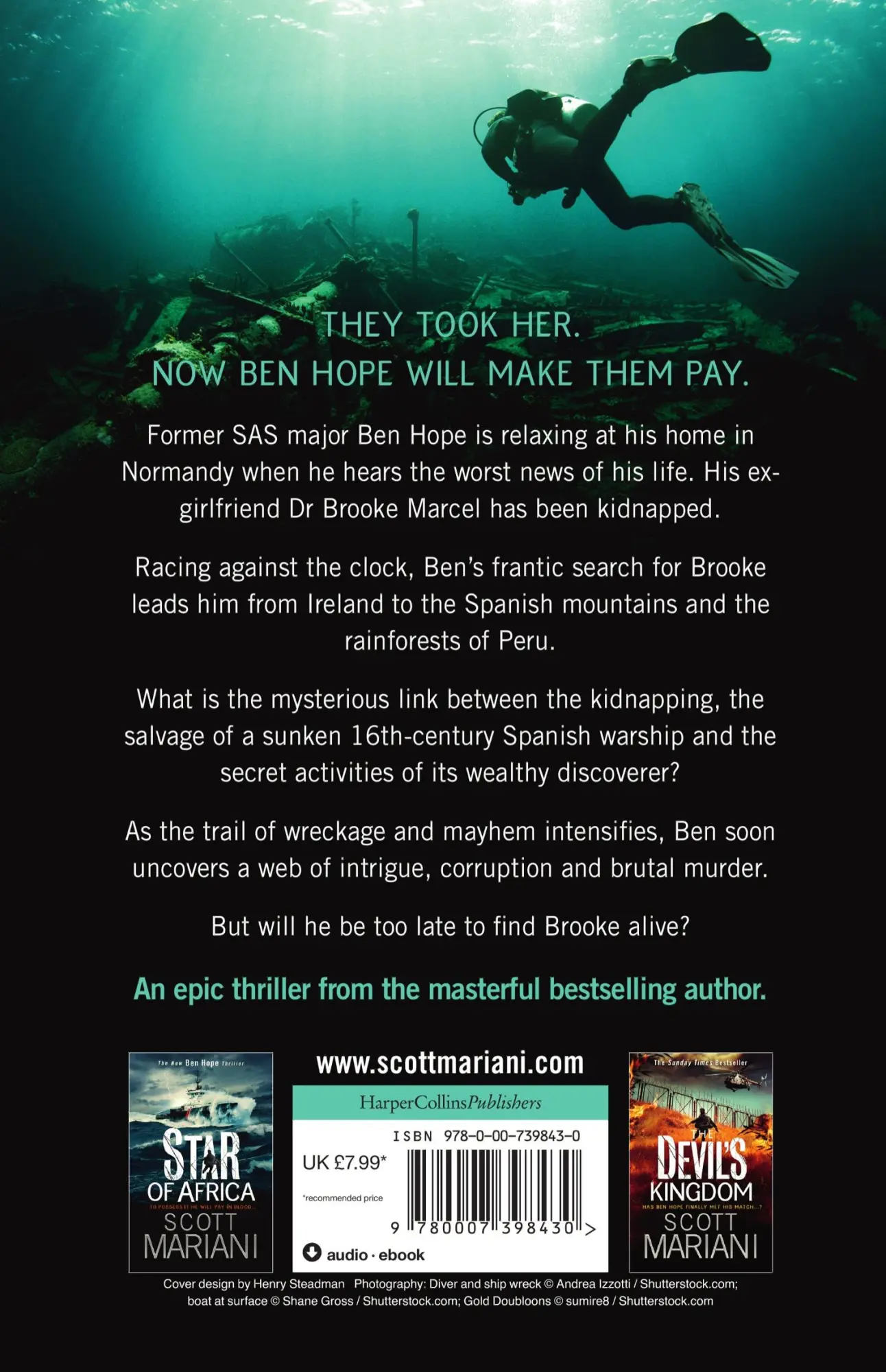 Rückseite: 9780007398430 | The Armada Legacy | Scott Mariani | Taschenbuch | Englisch | 2017