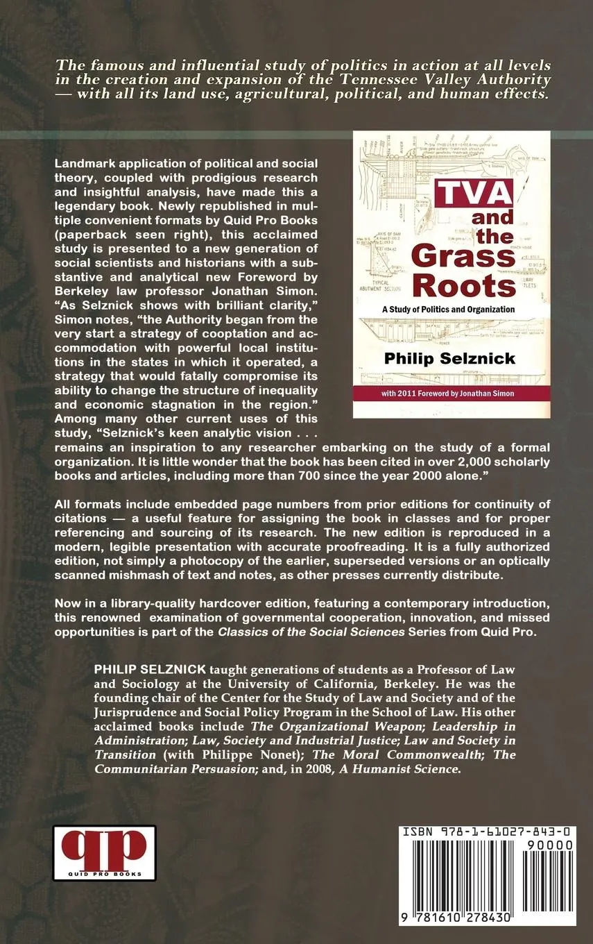 Rückseite: 9781610278430 | TVA and the Grass Roots | A Study of Politics and Organization | Buch