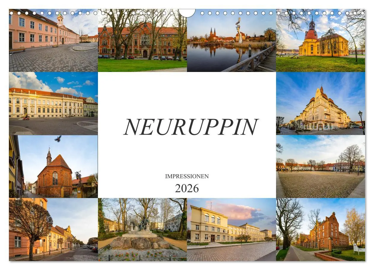 Cover: 9783457798430 | Neuruppin Impressionen (Wandkalender 2026 DIN A3 quer), CALVENDO...