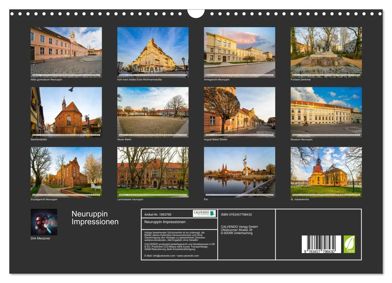 Bild: 9783457798430 | Neuruppin Impressionen (Wandkalender 2026 DIN A3 quer), CALVENDO...