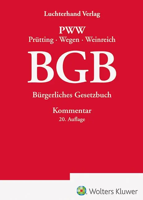 Cover: 9783472098430 | BGB Kommentar | Bürgerliches Gesetzbuch - Kommentar | Prütting (u. a.)
