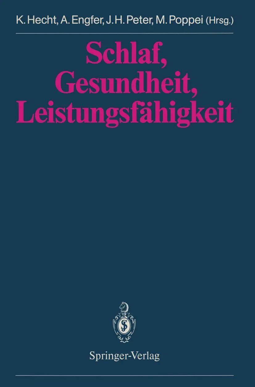 Cover: 9783540548430 | Schlaf, Gesundheit, Leistungsfähigkeit | Karl Hecht (u. a.) | Buch