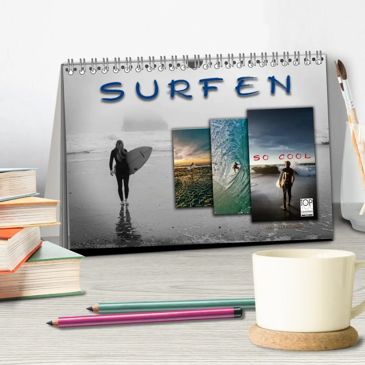 Bild: 9783457858530 | Surfen - so cool (Tischkalender 2026 DIN A5 quer), CALVENDO...