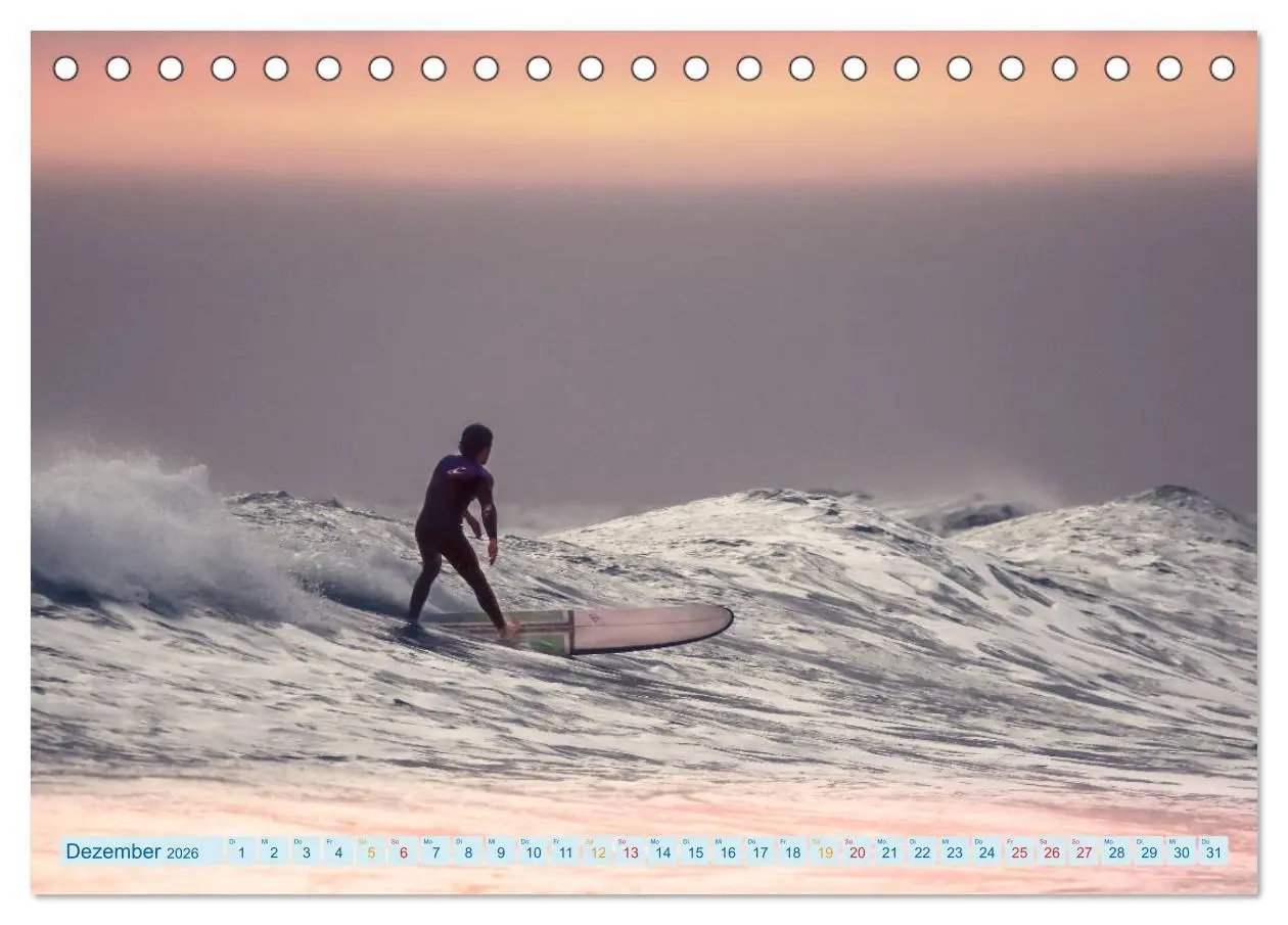 Bild: 9783457858530 | Surfen - so cool (Tischkalender 2026 DIN A5 quer), CALVENDO...