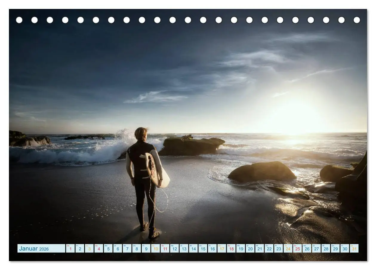 Bild: 9783457858530 | Surfen - so cool (Tischkalender 2026 DIN A5 quer), CALVENDO...