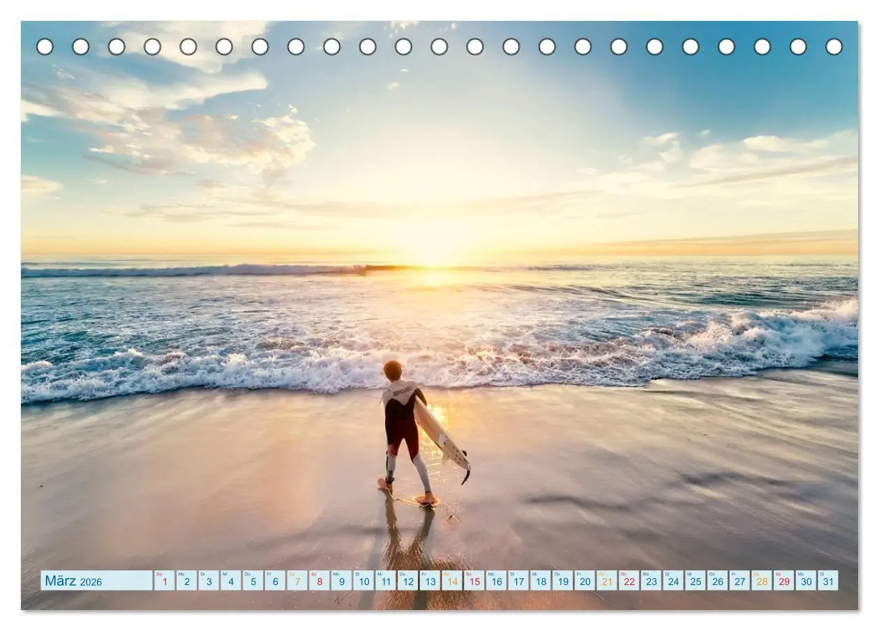 Bild: 9783457858530 | Surfen - so cool (Tischkalender 2026 DIN A5 quer), CALVENDO...