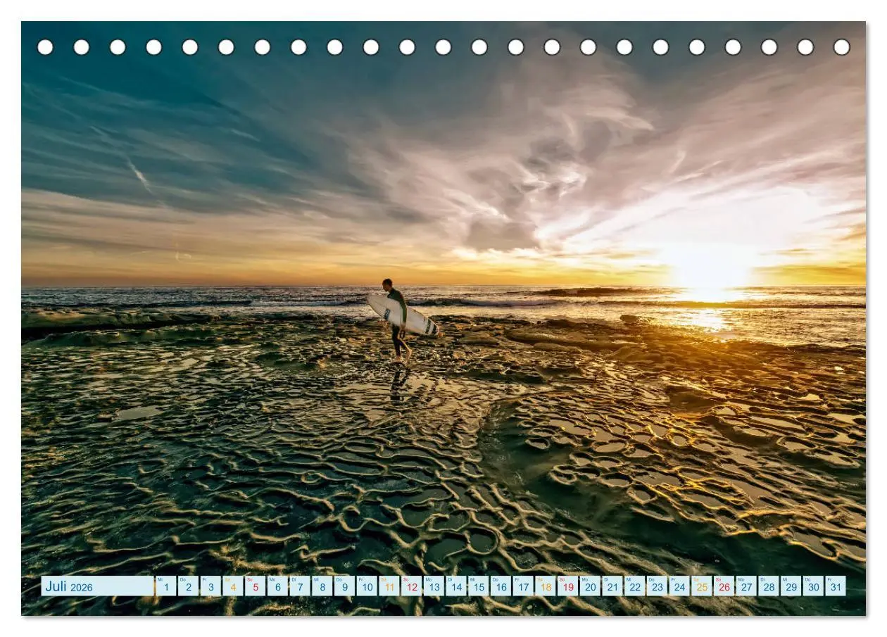 Bild: 9783457858530 | Surfen - so cool (Tischkalender 2026 DIN A5 quer), CALVENDO...