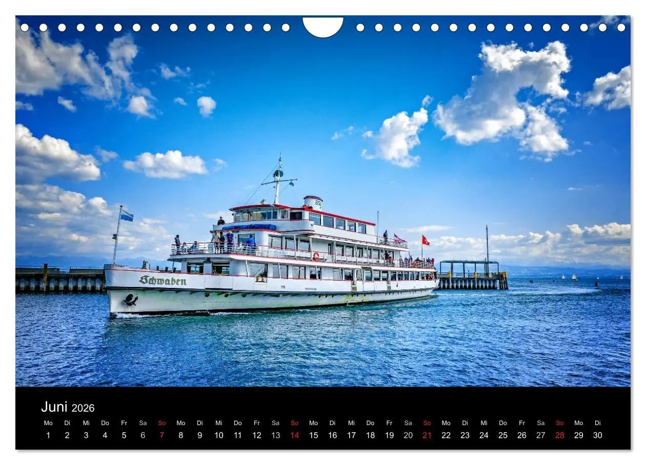 Bild: 9783516018530 | Bodensee-Schiffe und Boote (Wandkalender 2026 DIN A4 quer),...