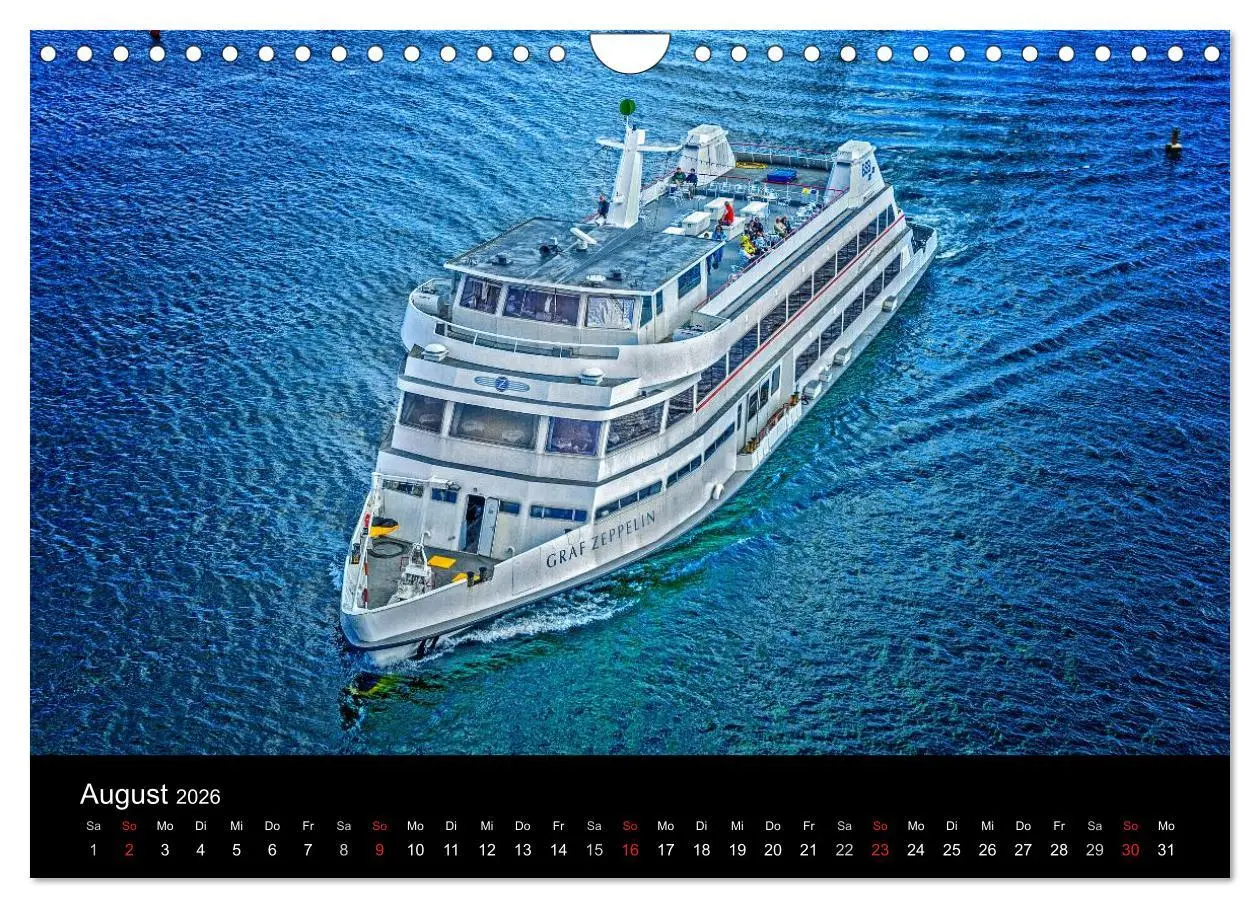 Bild: 9783516018530 | Bodensee-Schiffe und Boote (Wandkalender 2026 DIN A4 quer),...