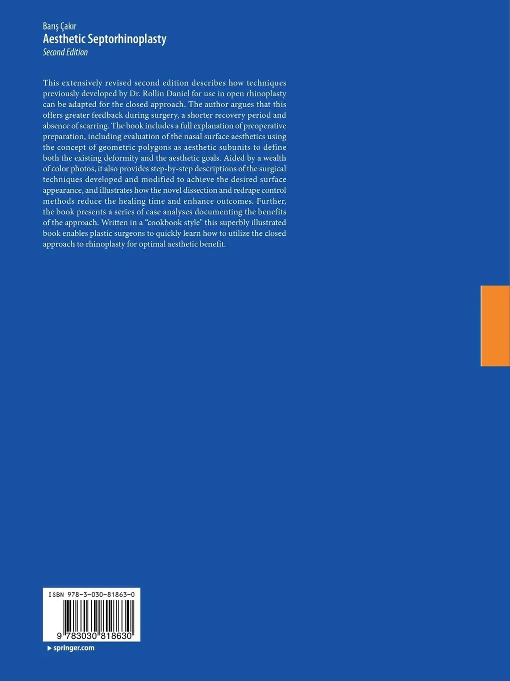 Rückseite: 9783030818630 | Aesthetic Septorhinoplasty | Bar¿¿ Çak¿r | Taschenbuch | xxiii | 2022