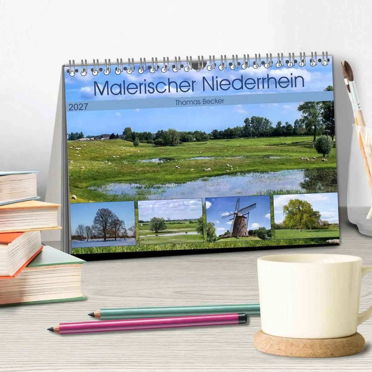 Bild: 9783569888630 | Malerischer Niederrhein (Tischkalender 2027 DIN A5 quer), CALVENDO...