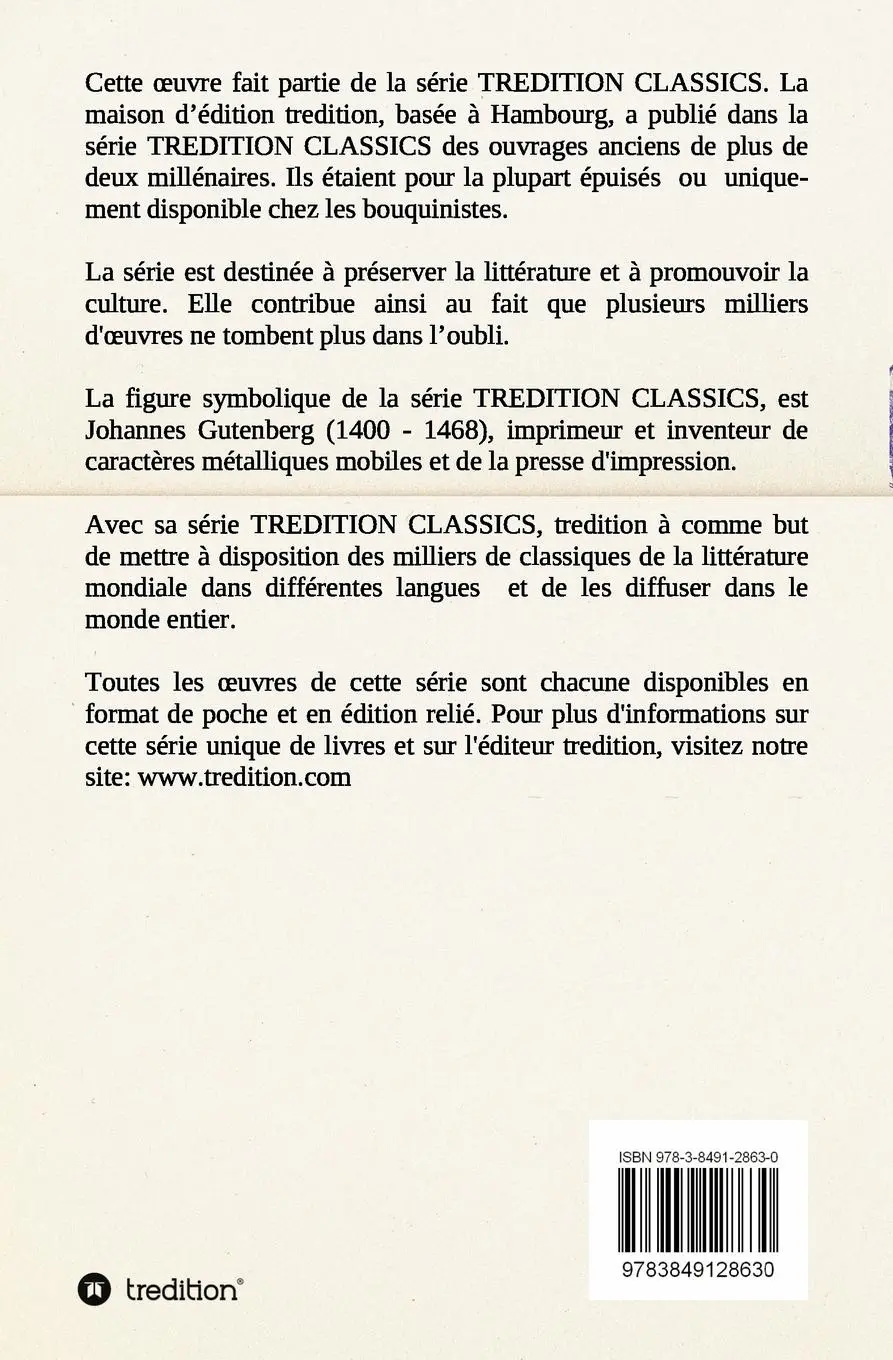 Rückseite: 9783849128630 | La Confession de Talleyrand, V. 1-5 Mémoires du Prince de Talleyrand