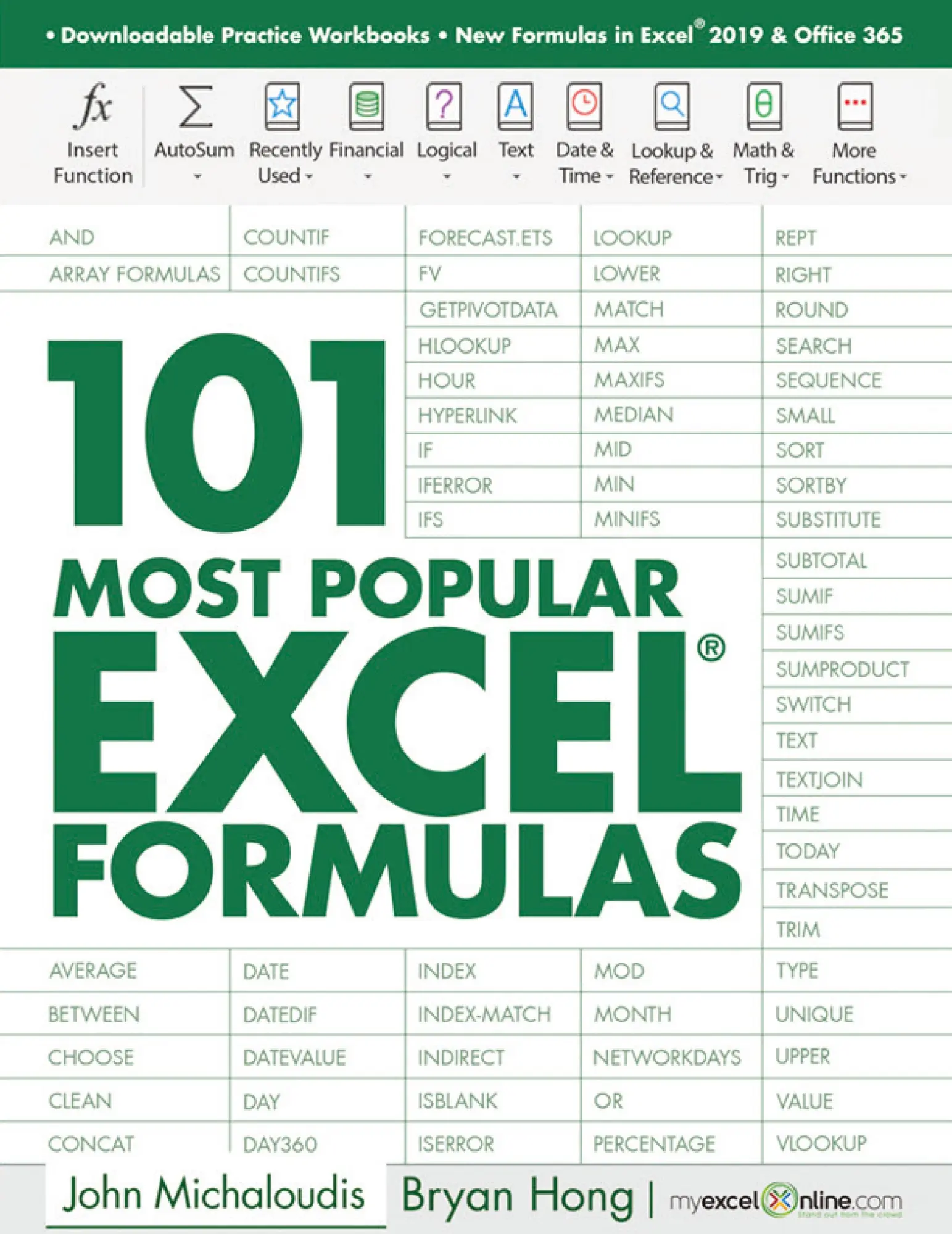 Cover: 9788409378630 | 101 Most Popular Excel Formulas | John Michaloudis (u. a.) | Buch
