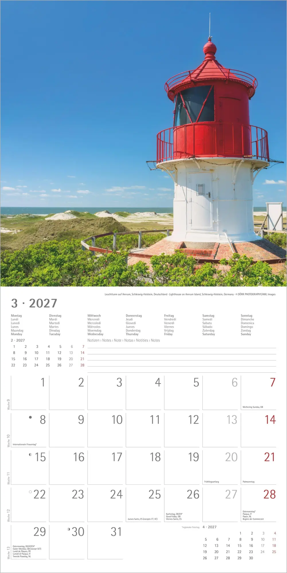 Bild: 4069095018730 | Leuchttürme 2027 | Neumann Verlage GmbH &amp; Co KG | Kalender | 14 S.