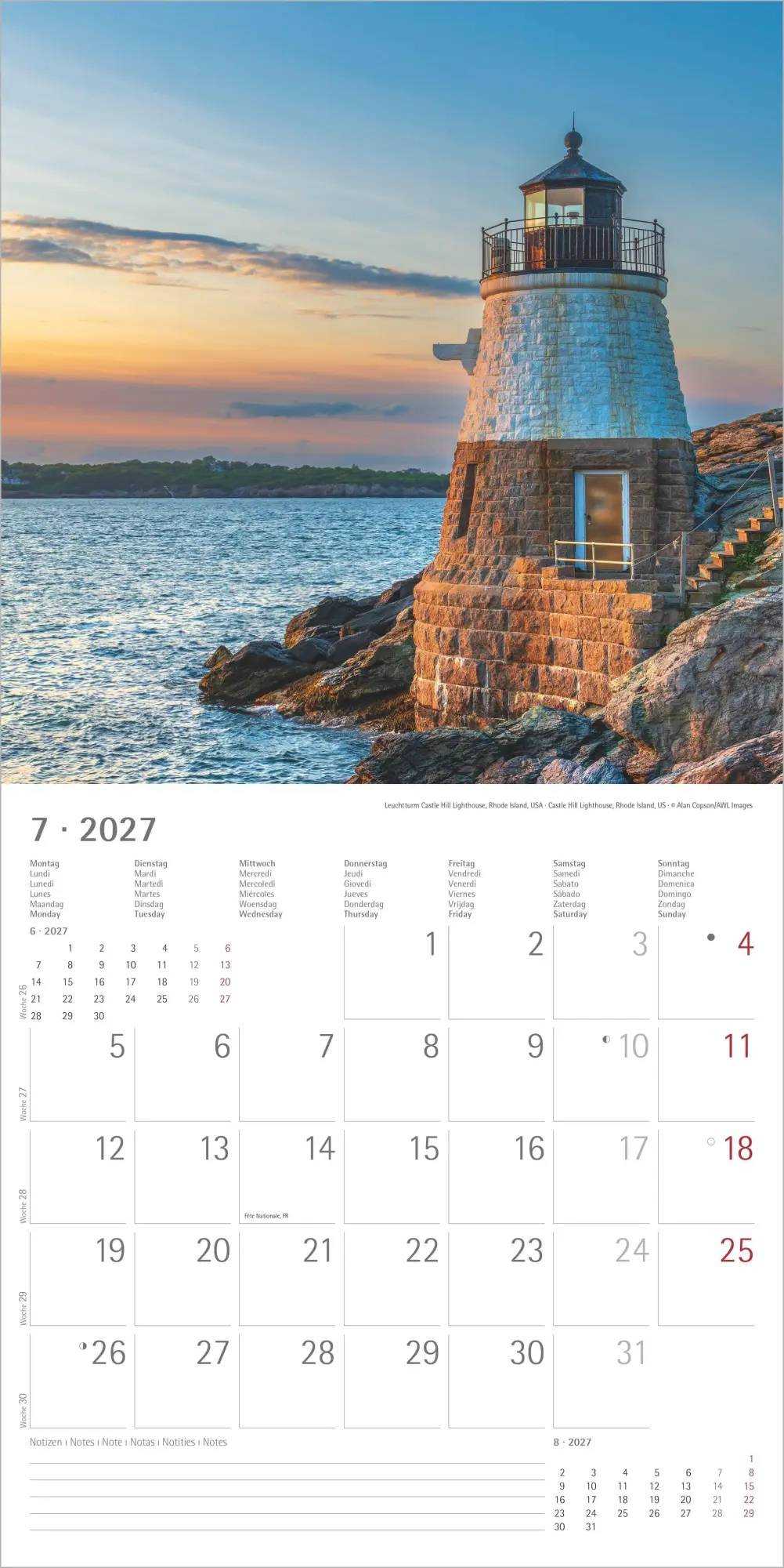 Bild: 4069095018730 | Leuchttürme 2027 | Neumann Verlage GmbH &amp; Co KG | Kalender | 14 S.