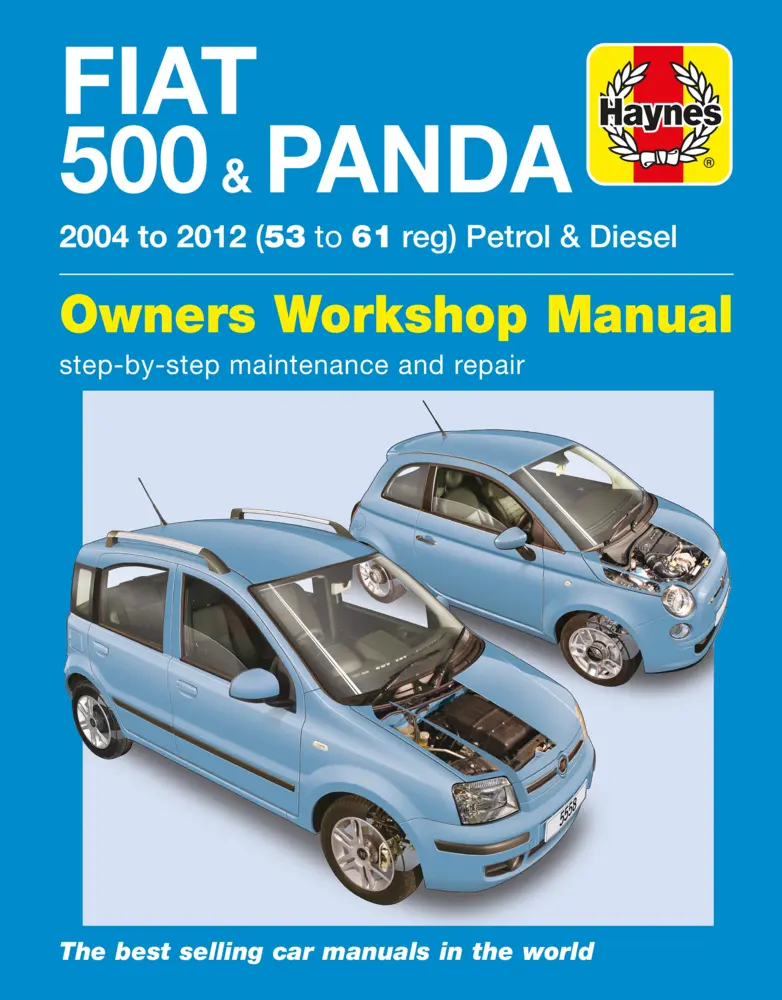 Cover: 9780857338730 | Fiat 500 &amp; Panda (04 - 12) Haynes Repair Manual | Haynes Publishing