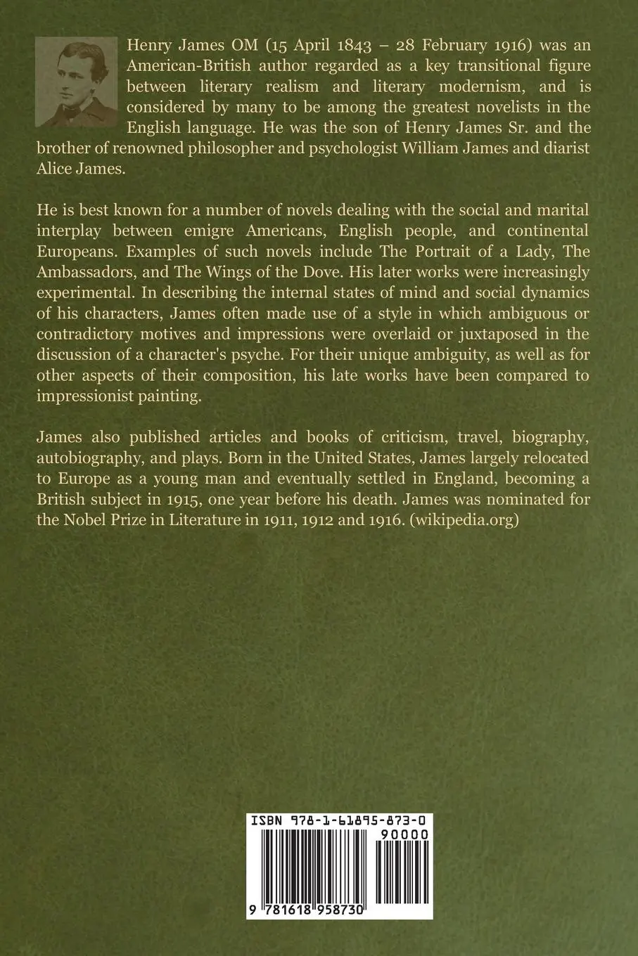 Rückseite: 9781618958730 | The American | Henry James | Taschenbuch | Kartoniert / Broschiert