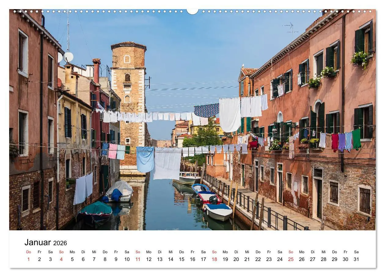 Bild: 9783457698730 | Unterwegs in Venedig (Wandkalender 2026 DIN A2 quer), CALVENDO...