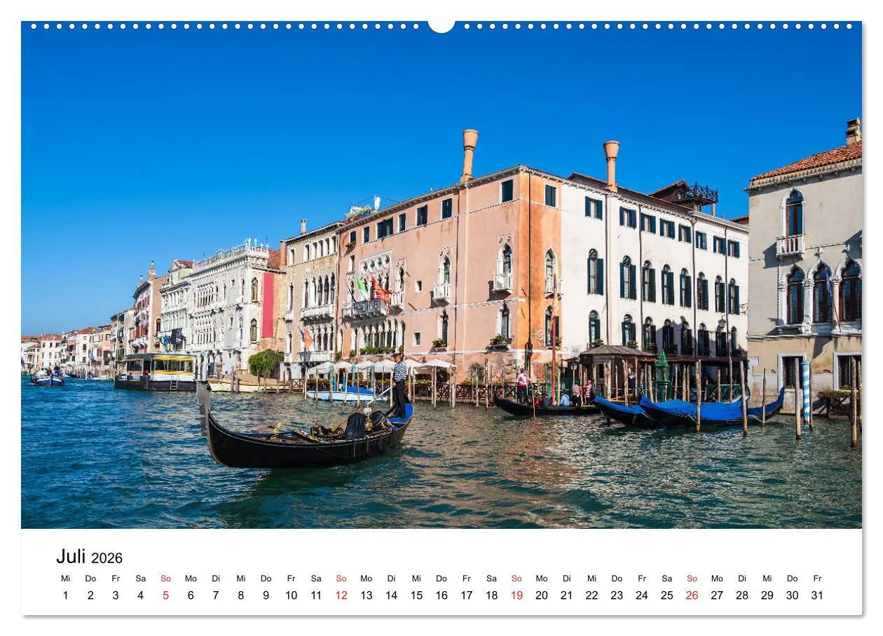 Bild: 9783457698730 | Unterwegs in Venedig (Wandkalender 2026 DIN A2 quer), CALVENDO...
