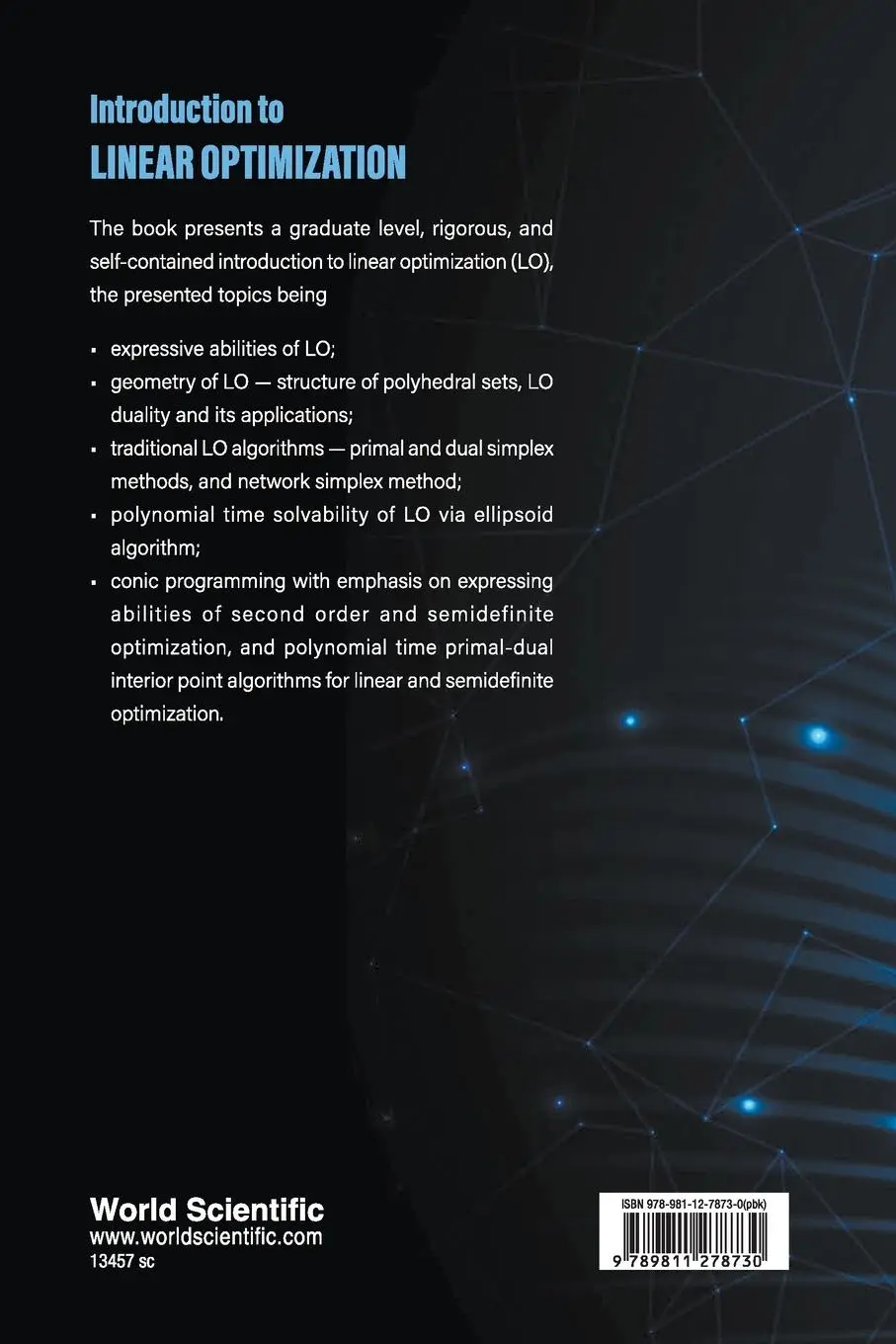 Rückseite: 9789811278730 | INTRODUCTION TO LINEAR OPTIMIZATION | Arkadi Nemirovski | Taschenbuch