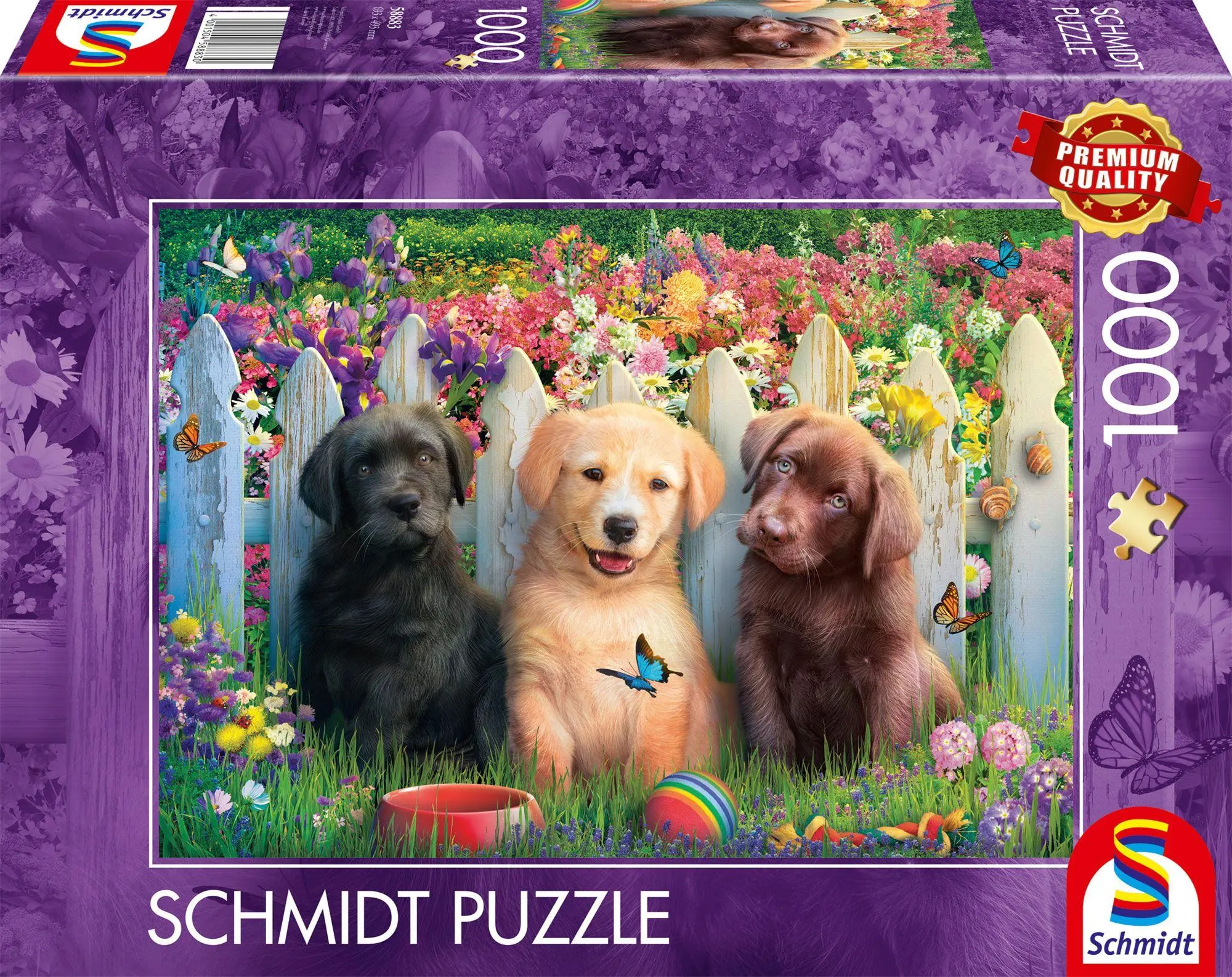 Cover: 4001504588830 | Süße Welpenszene | Puzzle Standard 1000 Teile | Spiel | 58883 | 2025