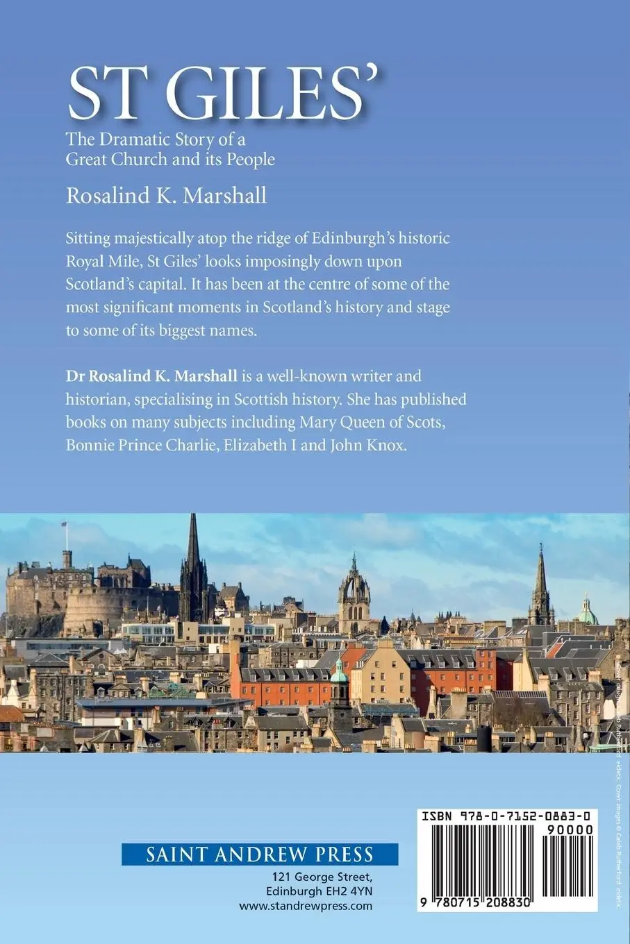 Rückseite: 9780715208830 | St Giles' | The Dramatic Story of a Great Church and its People | Buch