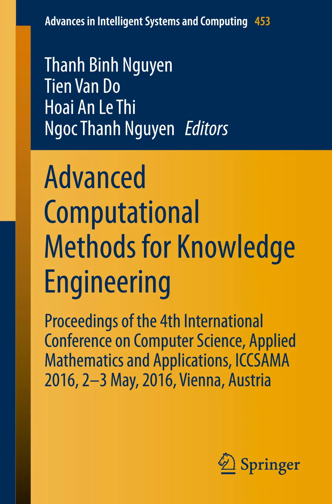 Cover: 9783319388830 | Advanced Computational Methods for Knowledge Engineering | Taschenbuch