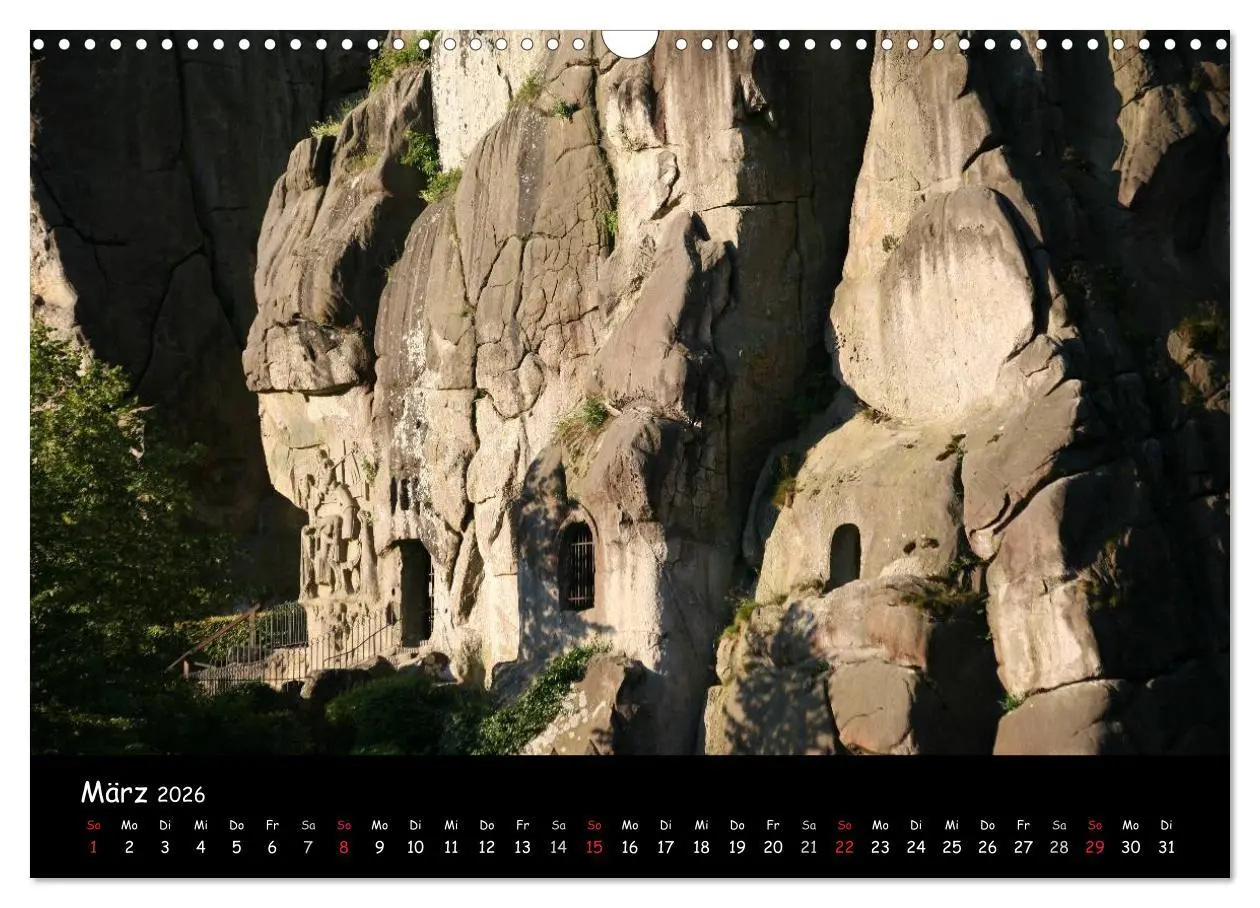 Bild: 9783516228830 | Die Externsteine (Wandkalender 2026 DIN A3 quer), CALVENDO...