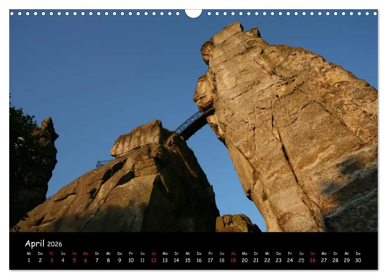 Bild: 9783516228830 | Die Externsteine (Wandkalender 2026 DIN A3 quer), CALVENDO...