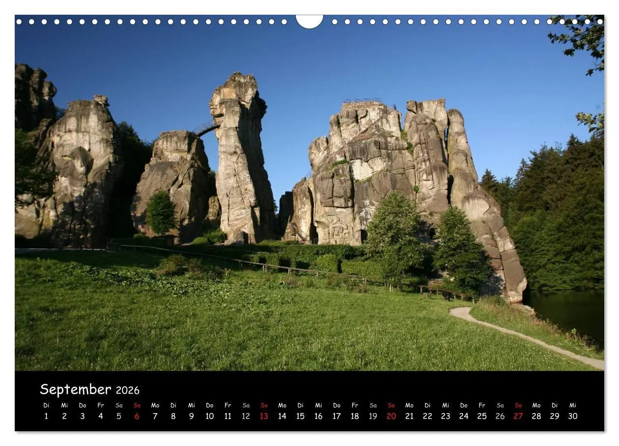 Bild: 9783516228830 | Die Externsteine (Wandkalender 2026 DIN A3 quer), CALVENDO...