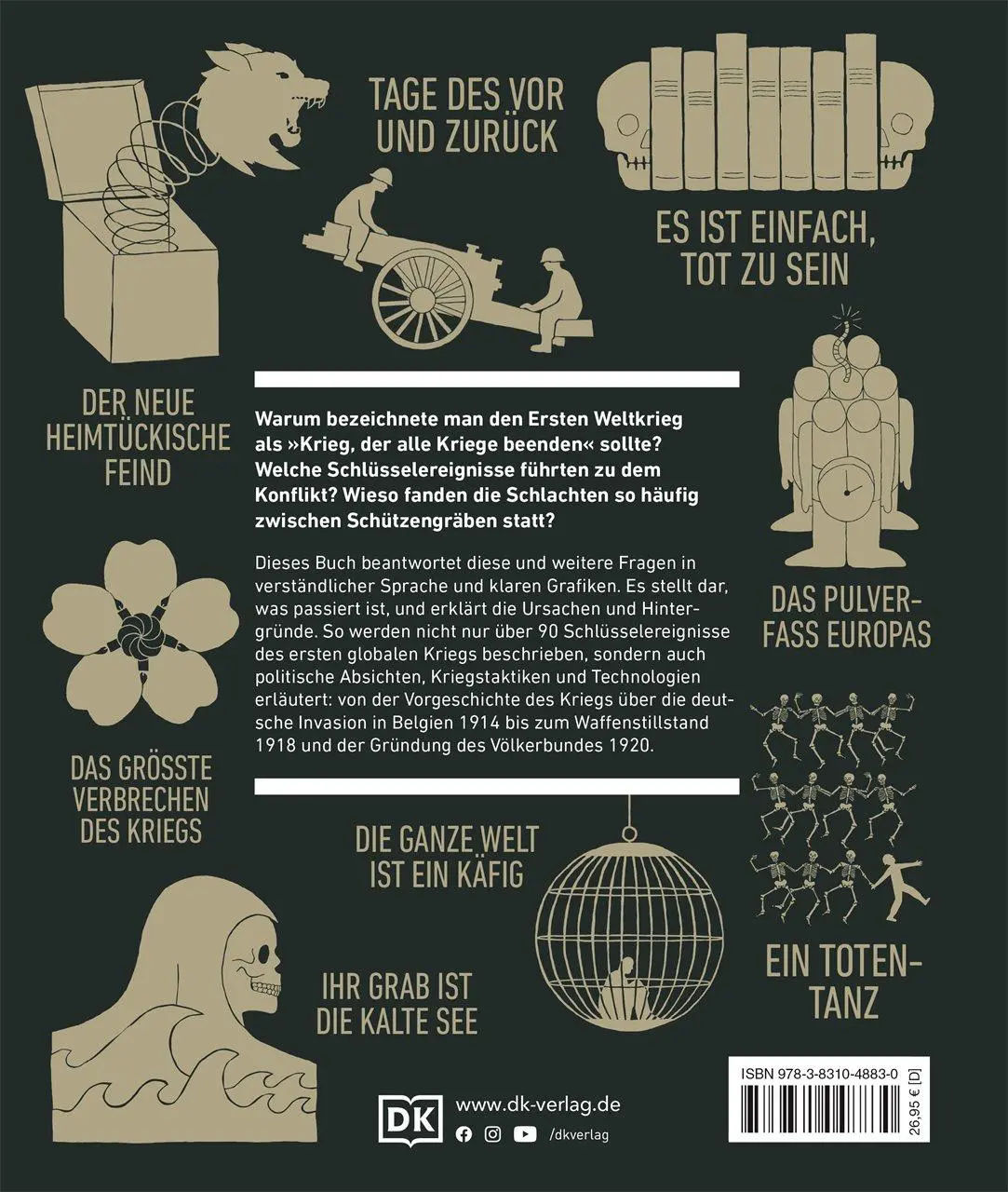 Rückseite: 9783831048830 | Big Ideas. Der Erste Weltkrieg | Tim Cooke (u. a.) | Buch | 336 S.