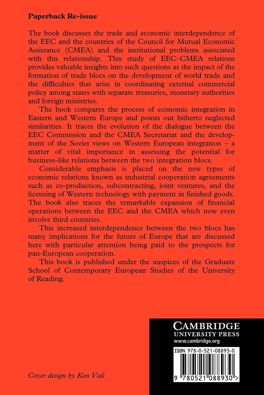 Rückseite: 9780521088930 | The EEC and Eastern Europe | Avi Shlaim | Taschenbuch | Englisch