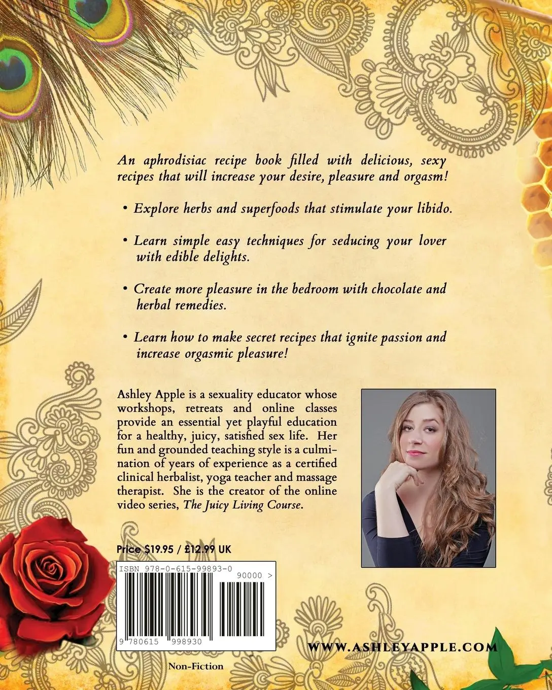 Rückseite: 9780615998930 | The Kama Sutra Kitchen | An Aphrodisiac Recipe Book | Ashley Apple