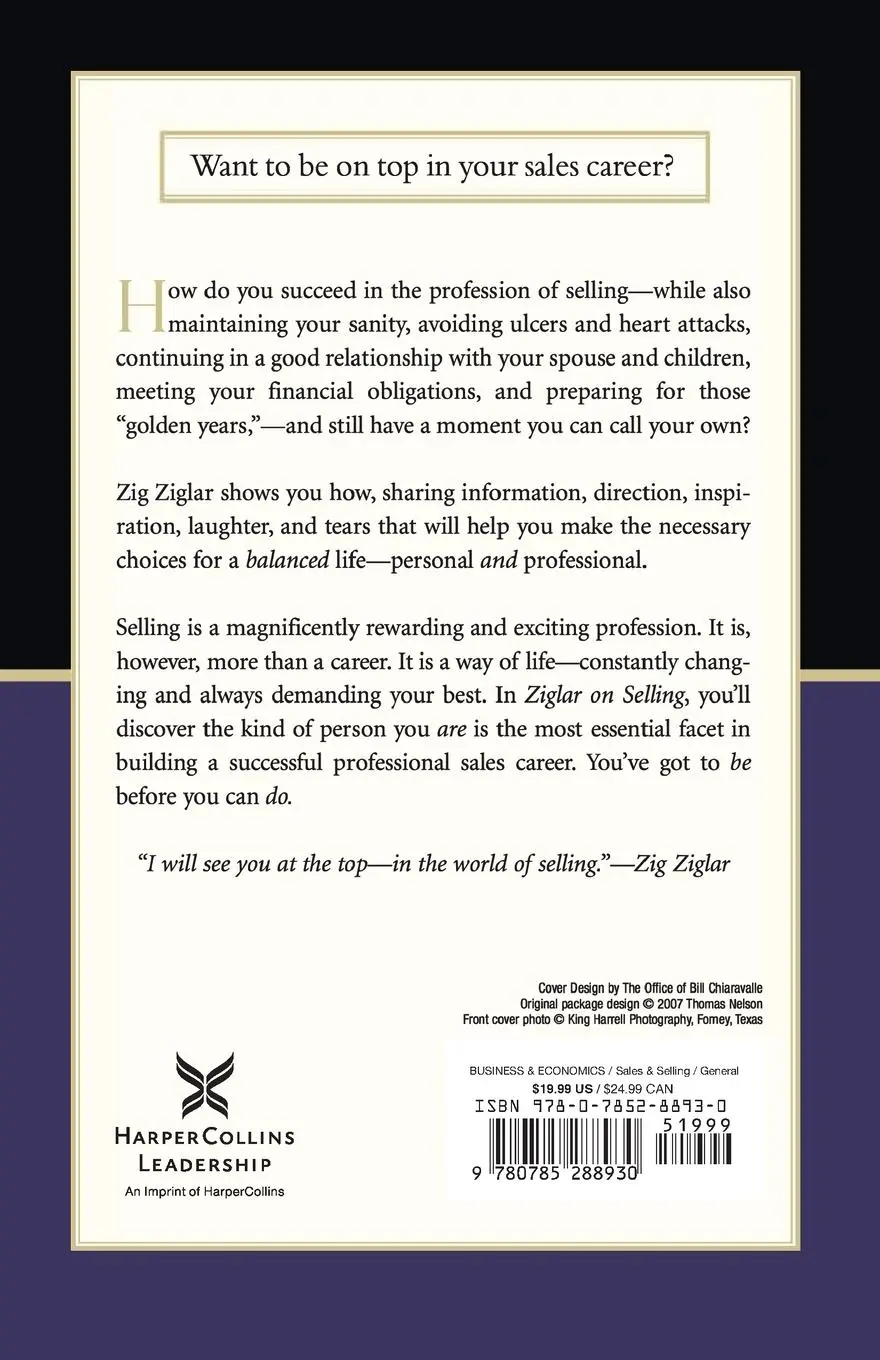 Rückseite: 9780785288930 | Ziglar on Selling | Zig Ziglar | Taschenbuch | Englisch | 2007