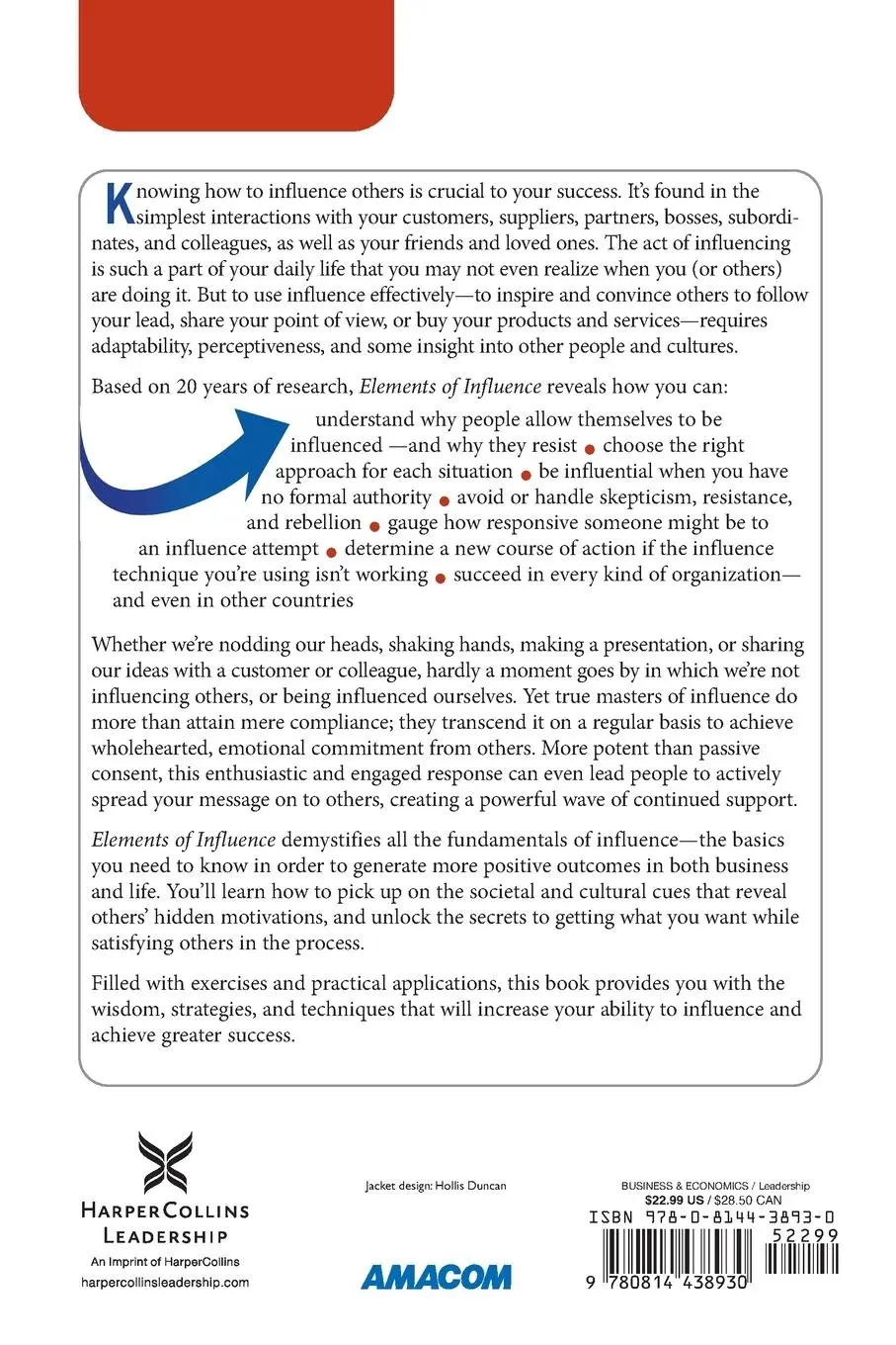 Rückseite: 9780814438930 | Elements of Influence | The Art of Getting Others to Follow Your Lead