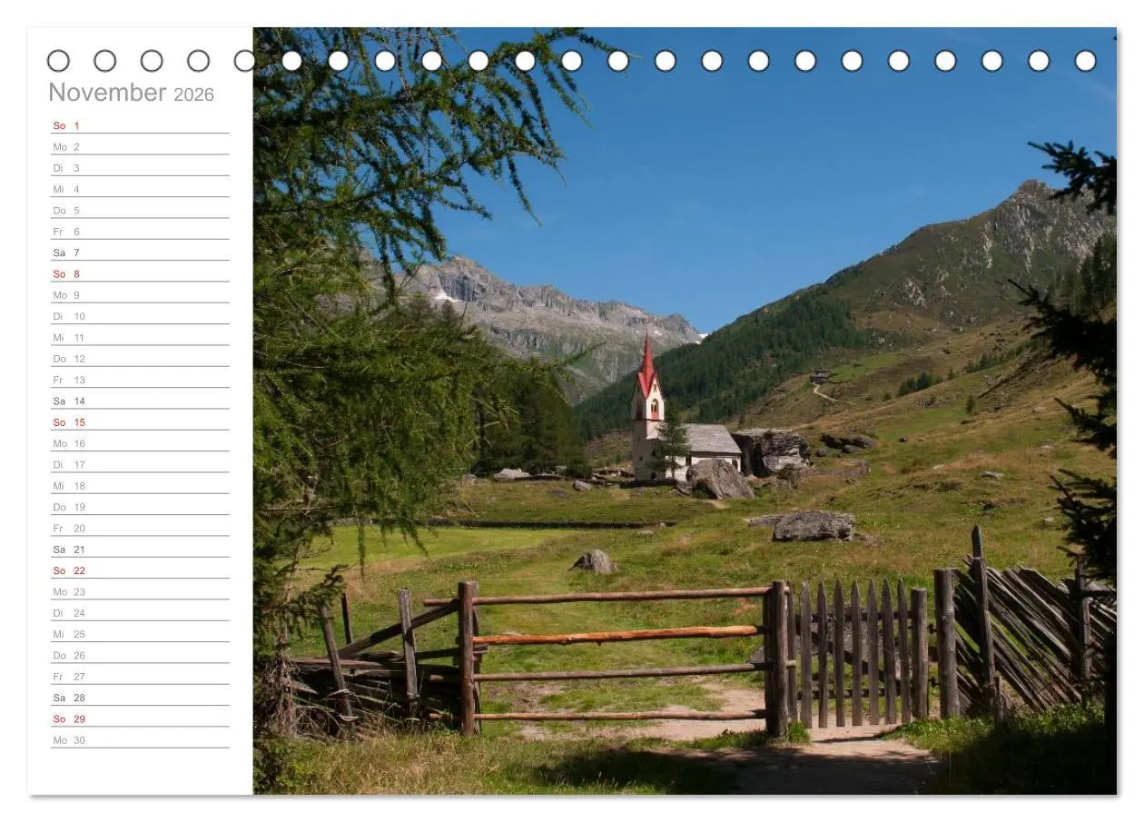 Bild: 9783457988930 | Wundervolle Plätze in Südtirol (Tischkalender 2026 DIN A5 quer),...