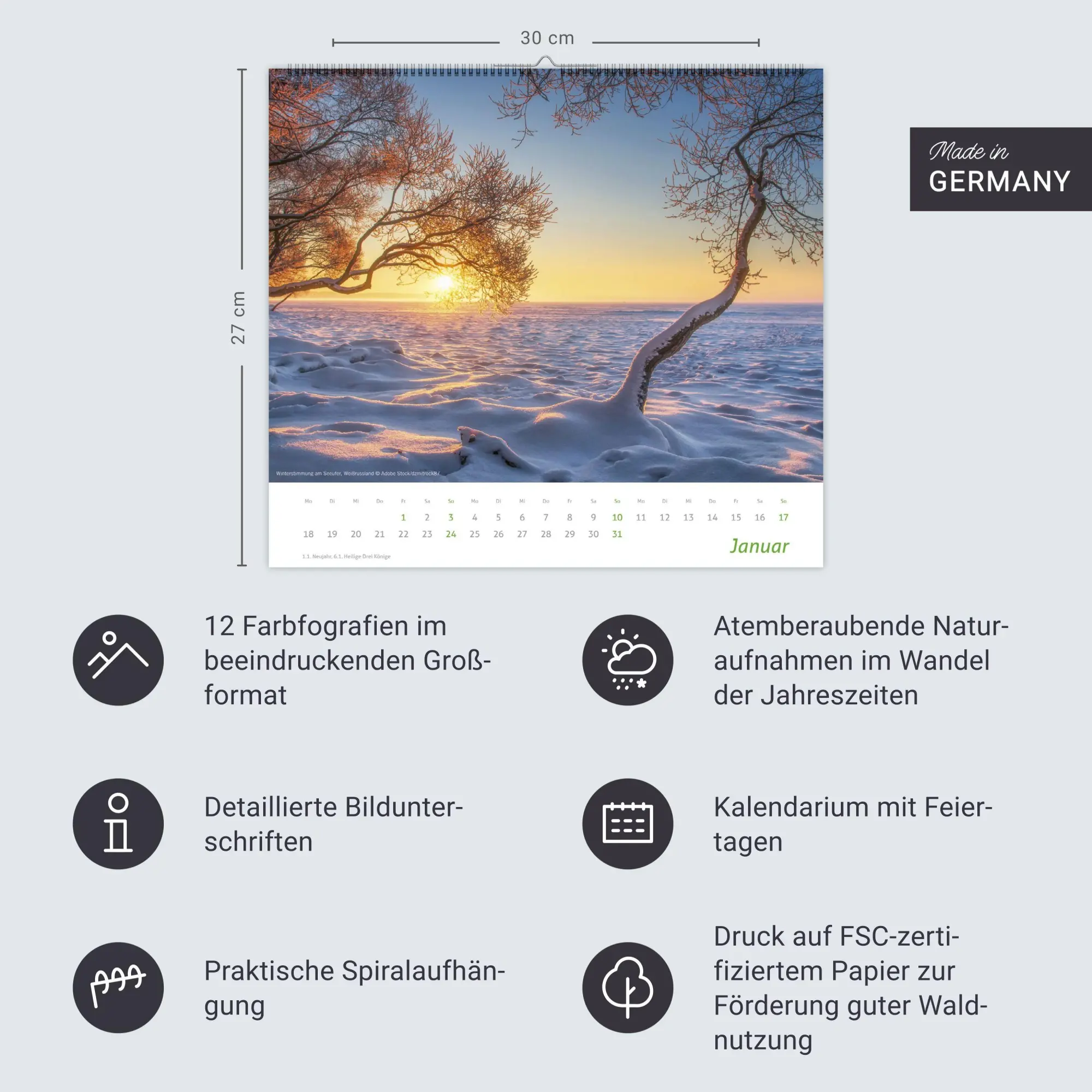 Bild: 9783756418930 | times&amp;more Sonnige Momente Bildkalender 2027 | Kalender | 14 S. | 2027