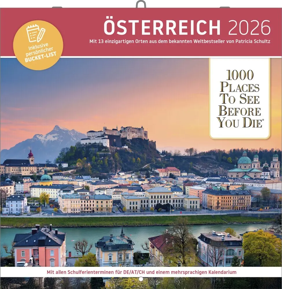 Cover: 9783961418930 | 1000 Places to See Before You Die - Österreich Broschürenkalender...