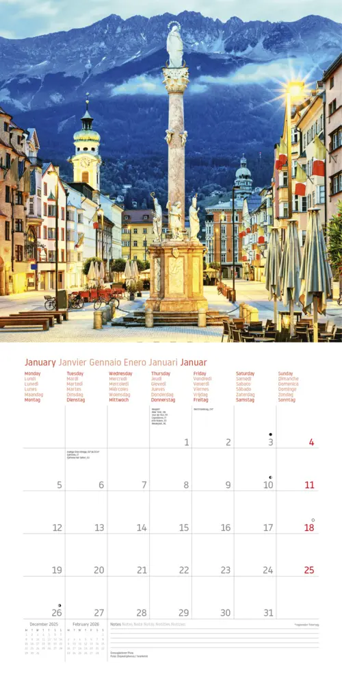 Bild: 9783961418930 | 1000 Places to See Before You Die - Österreich Broschürenkalender...
