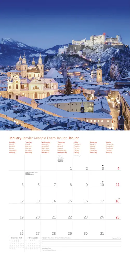Bild: 9783961418930 | 1000 Places to See Before You Die - Österreich Broschürenkalender...