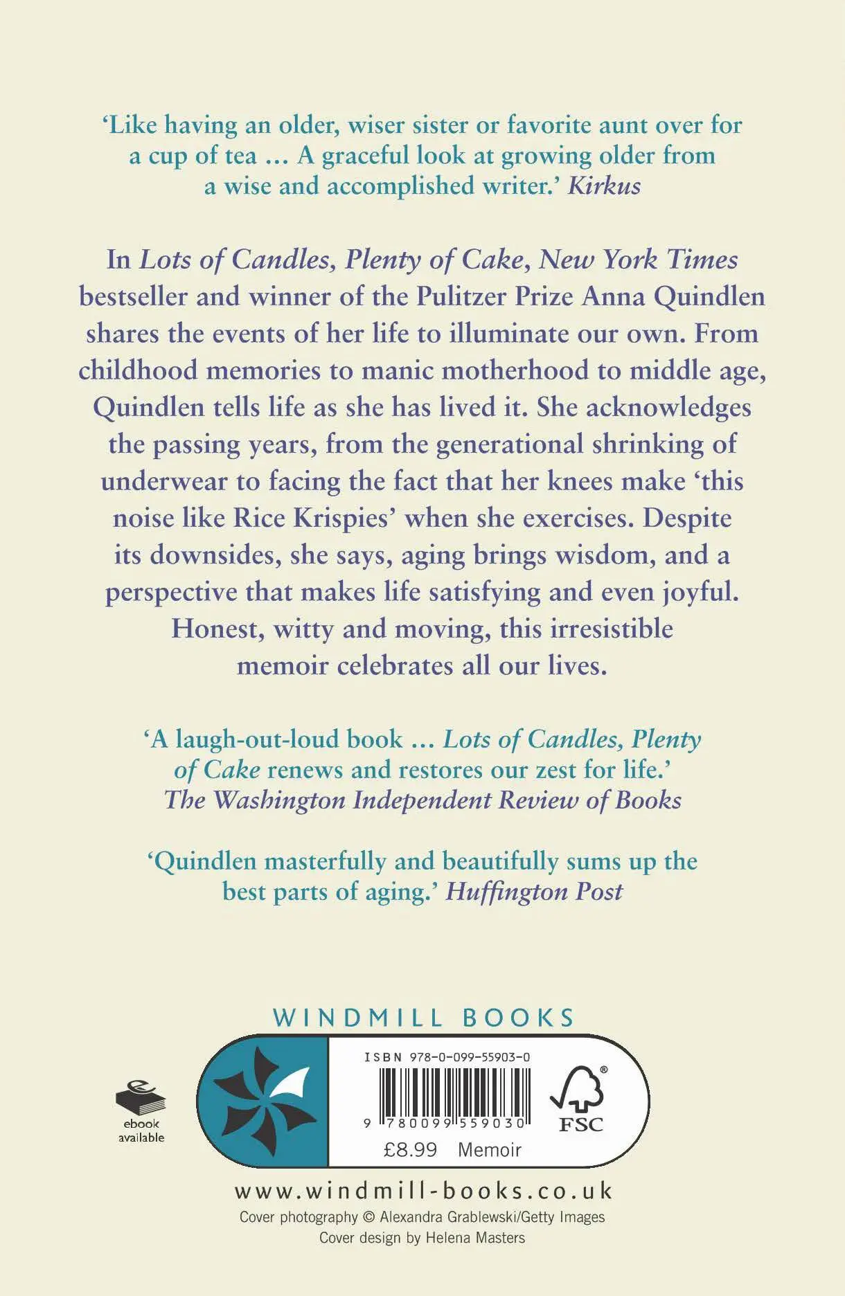 Rückseite: 9780099559030 | Lots of Candles, Plenty of Cake | Anna Quindlen | Taschenbuch | 320 S.