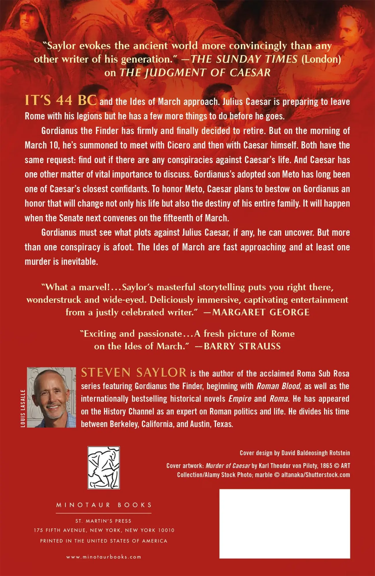 Rückseite: 9781250209030 | Throne of Caesar | Steven Saylor | Taschenbuch | Englisch | 2019