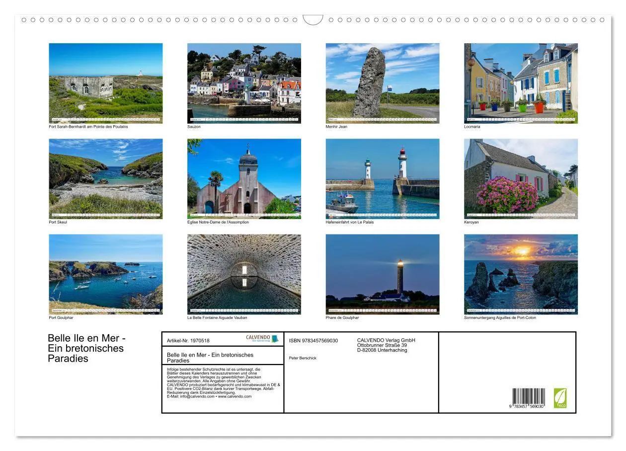 Bild: 9783457569030 | Belle Ile en Mer - Ein bretonisches Paradies (Wandkalender 2026 DIN...