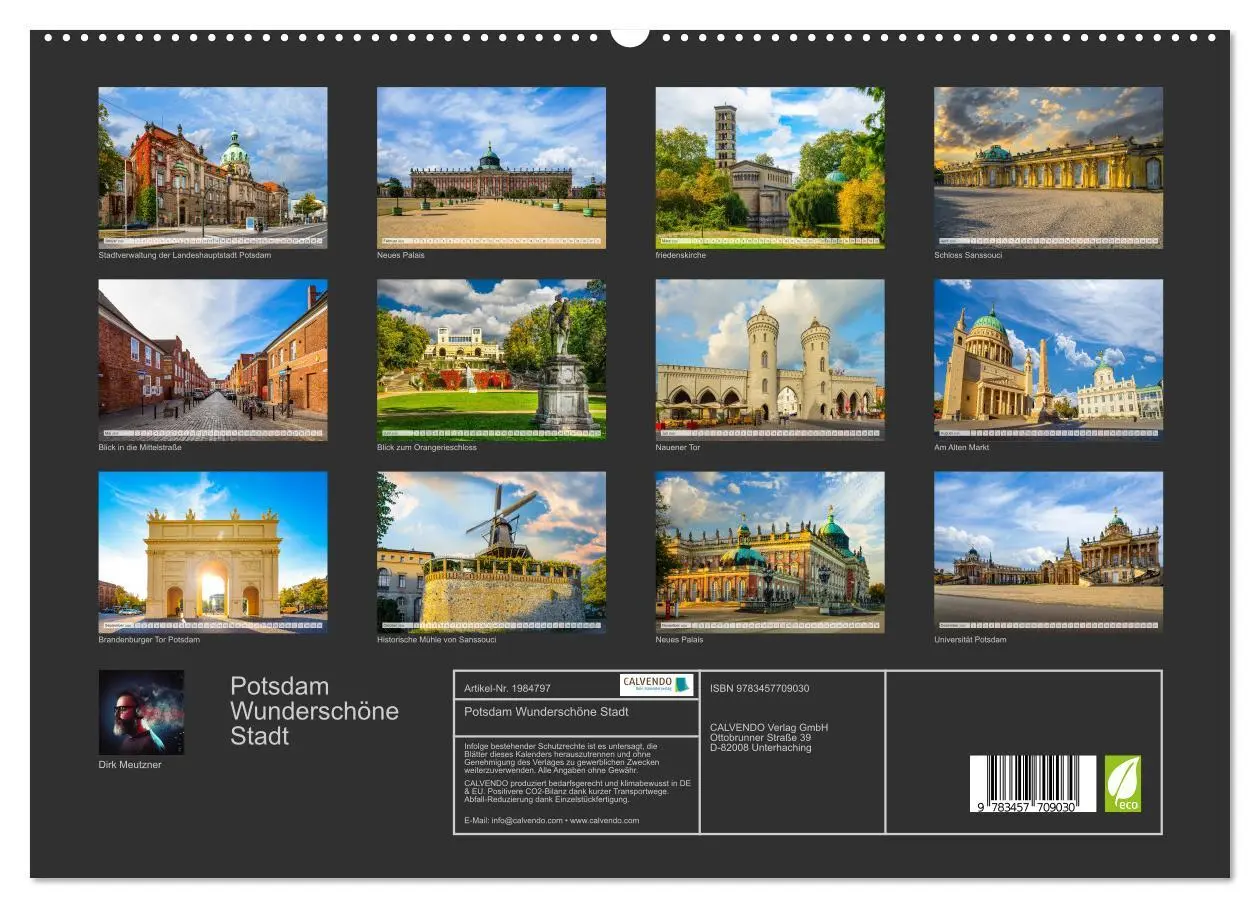 Bild: 9783457709030 | Potsdam Wunderschöne Stadt (hochwertiger Premium Wandkalender 2026...