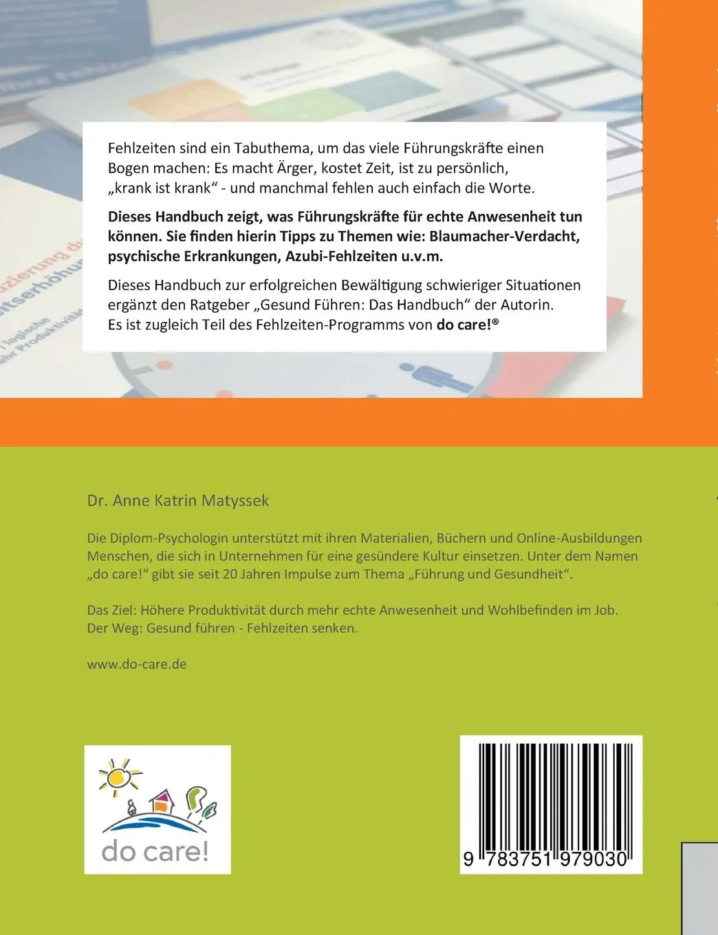 Rückseite: 9783751979030 | Fehlzeiten im Griff | Das Handbuch für Führungskräfte | Matyssek